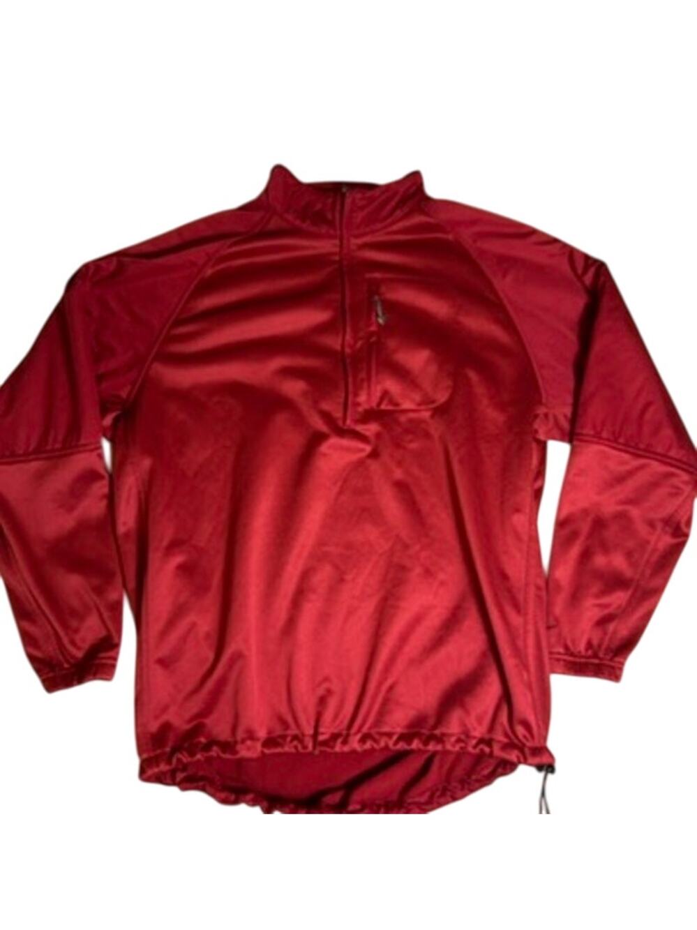 Vintage Nike Golf Pullover Mens Large Red 1/2 Zip Fleece Adjustable Country Club
